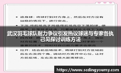 武汉羽毛球队耐力争议引发热议球迷与专家各执己见探讨训练方法